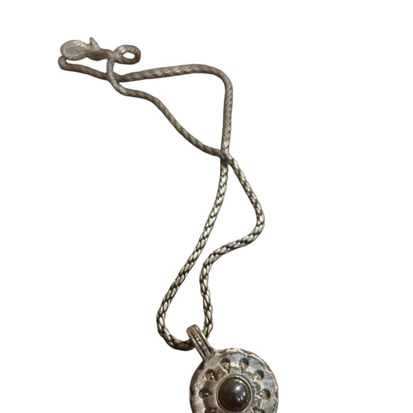 Vintage Tribal Zok Zok TM& C silver pendant necklace signed - Picture 5 of 5